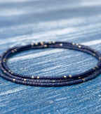 Miyuki Seed Bead Bracelets- Blue and Silver - Set of 3