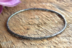 Miyuki Seed Bead Bracelet - Silver Gunmetal