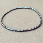 Miyuki Seed Bead Bracelet - Silver Gunmetal