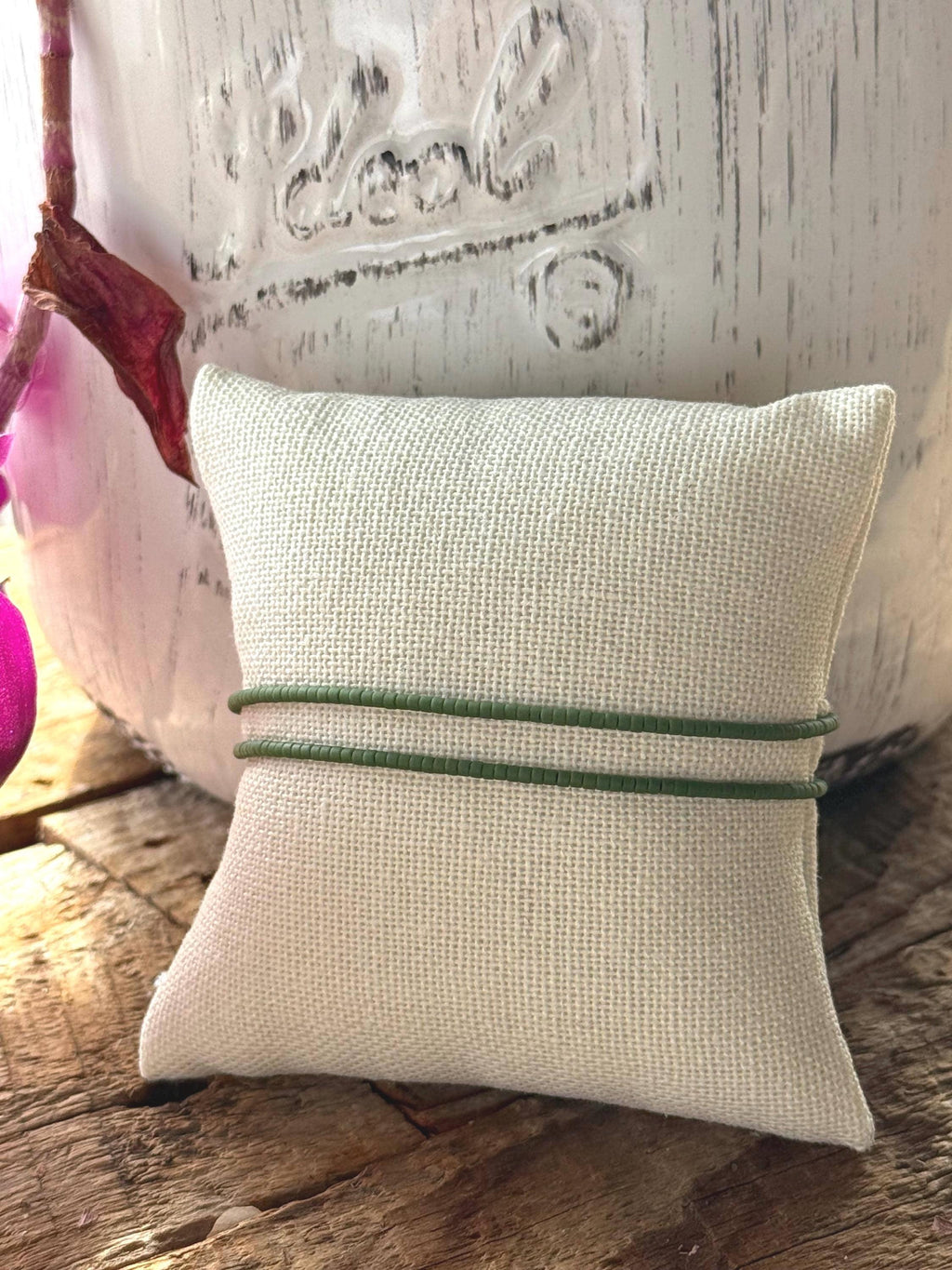 Miyuki Green Seed Bead Bracelet