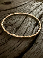 Miyuki Seed Bead Bracelet - Silver and Rose Gold