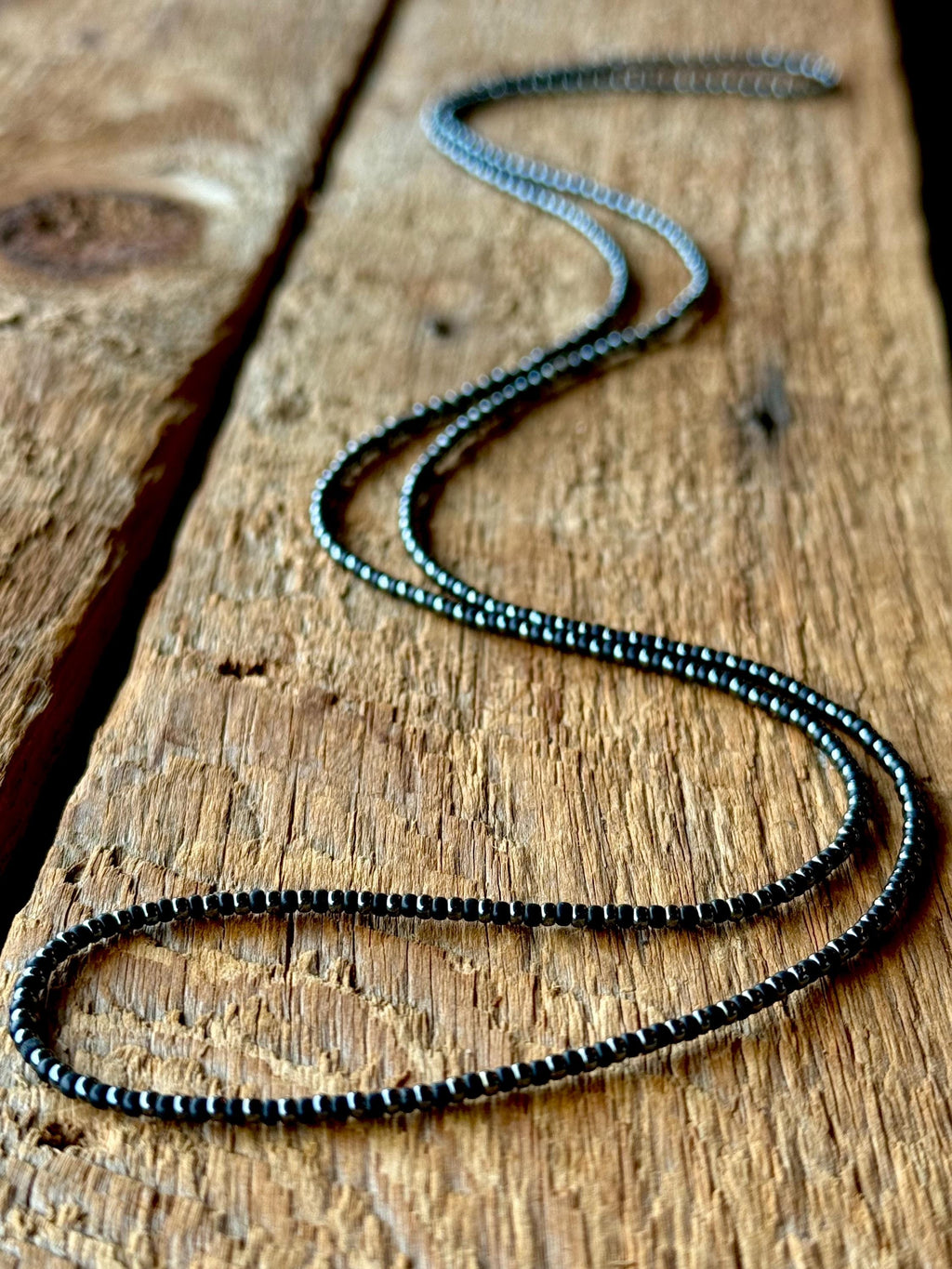 Miyuki Seed Bead Wrap Bracelet – Black and Silver