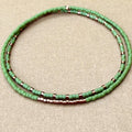 Miyuki Seed Bead Bracelets - Avocado Green and Bronze - Set of 2