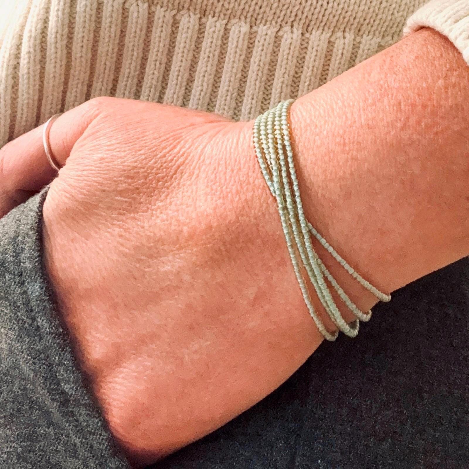TOHO Seed Bead Wrap Bracelet – Turquoise