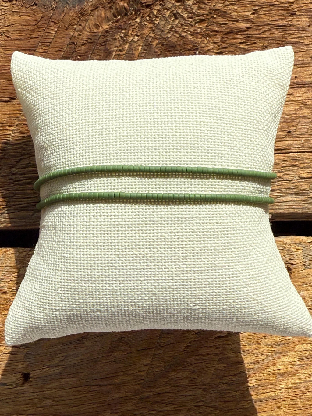 Miyuki Green Seed Bead Bracelet