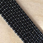 Miyuki Seed Bead Wrap Bracelet – Black and Silver